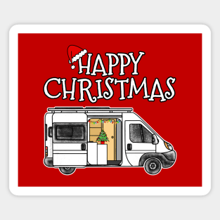 Christmas Van Camping Xmas 2022 Magnet